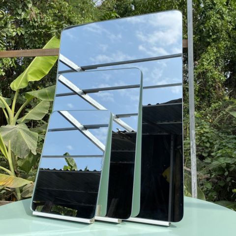 20x30cm Gương để bàn AAArealhome HD1 DB Gương hạt đậu để bàn trang điểm