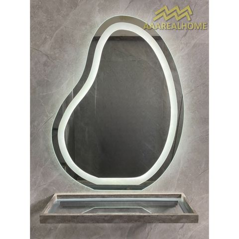75x100cm Gương soi quả xoài AAArealhome QX Gương quả xoài Gương tròn treo tường Gương trang điểm Gương nhà tắm