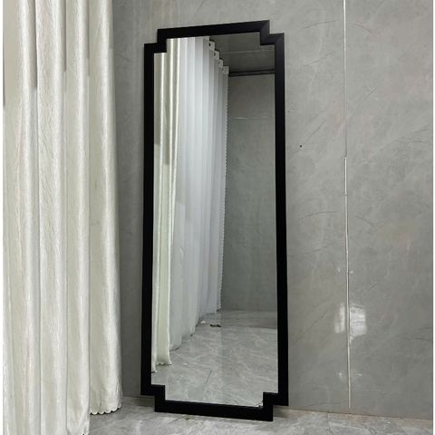 80x180cm Gương soi toàn thân cổ điển AAArealhome VG CD 5F đen