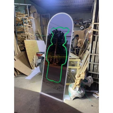 80x180cm Gương soi chú gấu đèn led AAArealhome V1G Gương soi toàn thân đèn led cảm ứng BearBrick Mirror