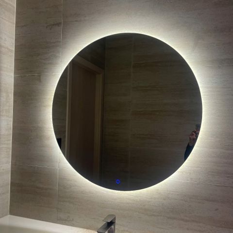 50x50cm Gương tròn đèn led AAArealhome TKV LH Gương tròn trang điểm Gương soi nhà tắm