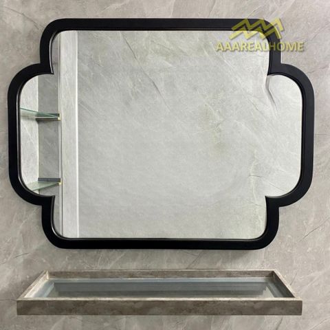 60x80cm Gương soi khung gỗ tân cổ điển AAArealhome CD Gương soi tân cổ điển Indochine Gương trang điểm Gương nhà tắm