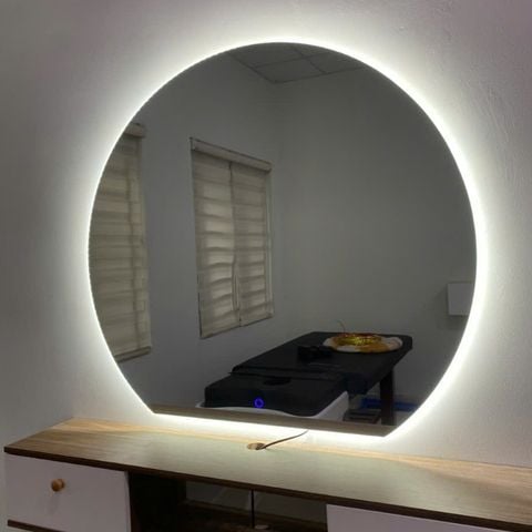 50x50cm Gương tròn đèn led AAArealhome TDN LH Gương tròn trang điểm Gương soi nhà tắm