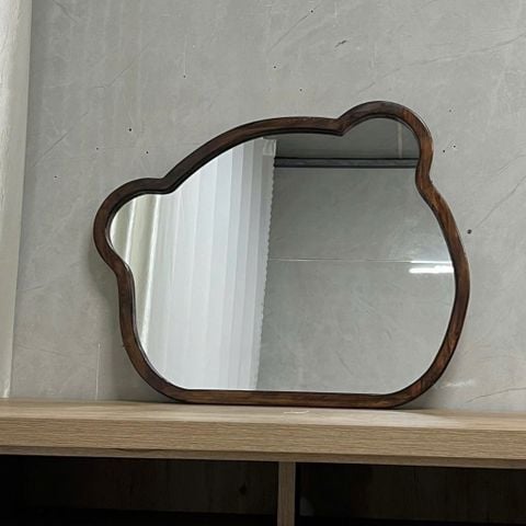 70x60cm Gương soi chú gấu khung gỗ AAArealhome DG Gương trang điểm Gương nhà tắm