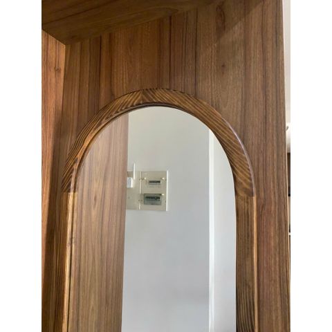 40x120cm Gương soi oval khung gỗ AAArealhome Gương trang điểm Gương nhà tắm