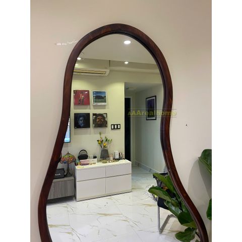 80x180cm Gương soi hạt đậu khung gỗ AAArealhome HD G Gương soi tân cổ điển Indochine