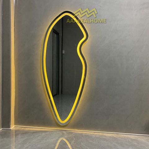 90x180cm Gương soi viên đá AAArealhome VDD2 Gương viên đá Gương soi treo tường Gương soi toàn thân đèn led cảm ứng