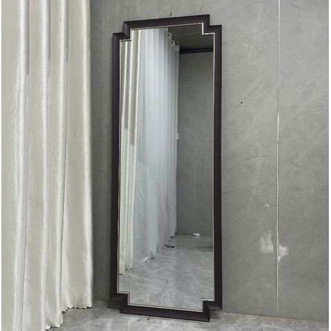 80x180cm Gương soi toàn thân cổ điển AAArealhome VG CD 5F nâu
