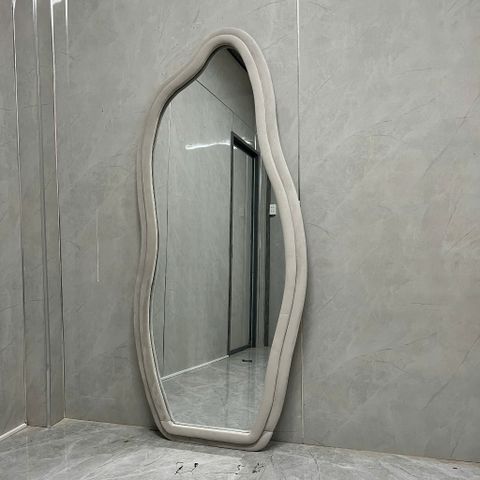 80x180cm Gương hạt đậu bọc nhung AAArealhome HD1 2S
