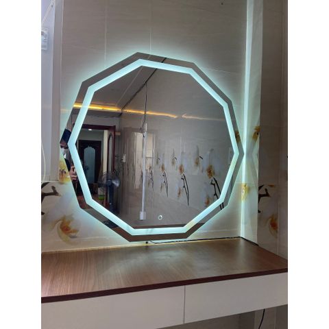 50x50cm Gương tròn treo tường AAArealhome MD PC Gương trang điểm Gương đèn led