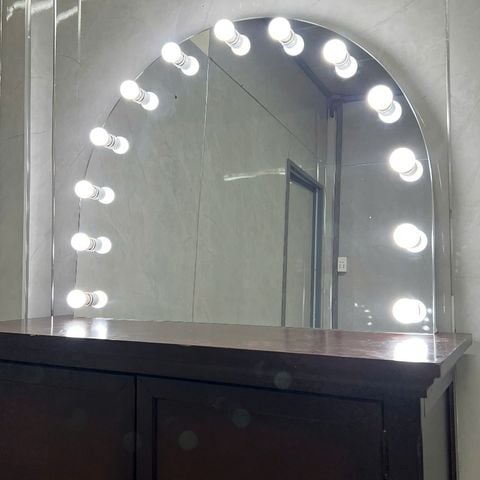 100x80cm Gương trang điểm đèn led AAArealhome V1KV BH 13 led trắng Gương trang điểm Gương đèn led