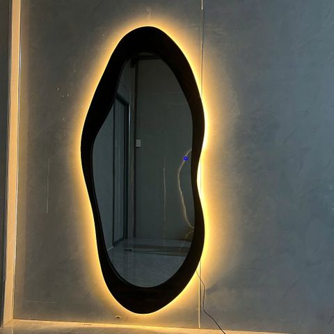 80x180cm Gương soi hạt đậu khung gỗ AAArealhome HD2 G LH Gương soi tân cổ điển Indochine