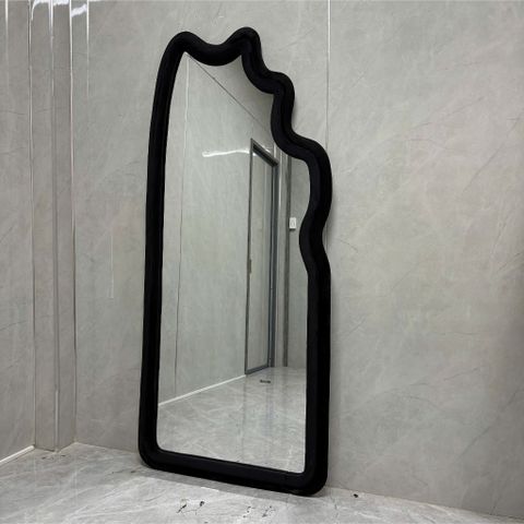 80x180cm Gương soi sóng biển bọc nhung AAArealhome SB5 Gương bọc nhung