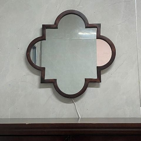 70x70cm Gương soi khung gỗ AAArealhome B1 G Gương soi tân cổ điển Indochine