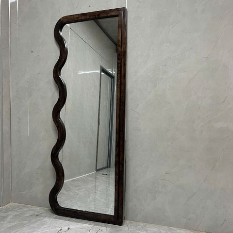 80x180cm Gương soi sóng biển khung gỗ AAArealhome SB5 2S 1F2 G