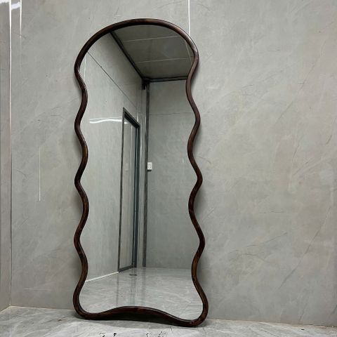 80x180cm Gương soi sóng biển khung gỗ AAArealhome SB5MV GĐ
