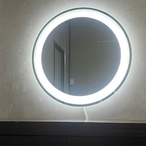 50x50cm Gương tròn đèn led AAArealhome TKV PC5F CM1F Gương trang điểm Gương nhà tắm