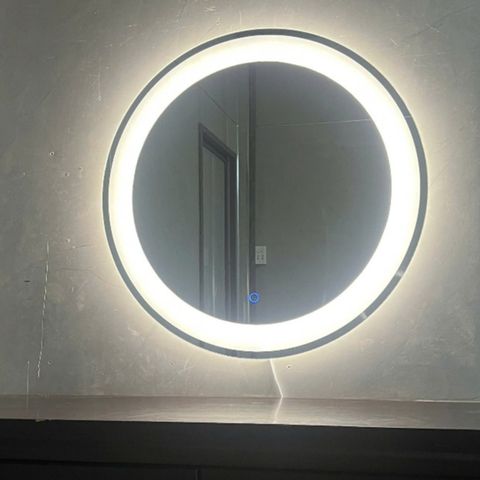 50x50cm Gương tròn đèn led AAArealhome TKV PC5F CM1F Gương trang điểm Gương nhà tắm