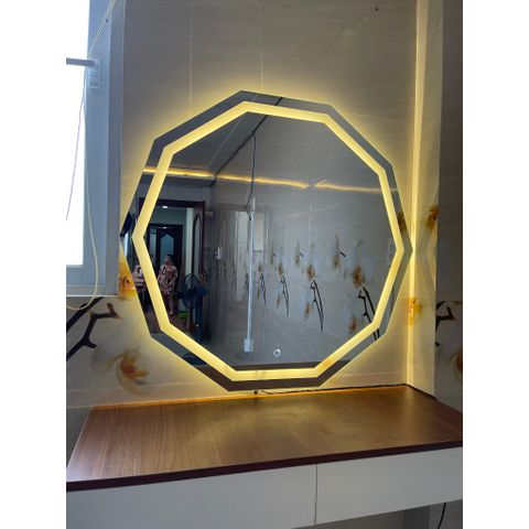 50x50cm Gương tròn treo tường AAArealhome MD PC Gương trang điểm Gương đèn led
