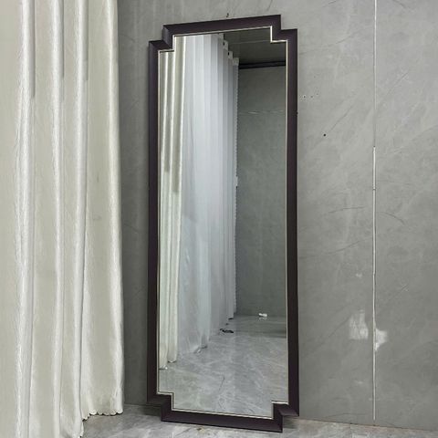 80x180cm Gương soi toàn thân cổ điển AAArealhome VG CD 5F nâu