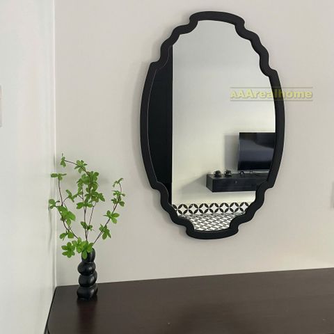 60x90cm Gương soi khung gỗ tân cổ điển AAArealhome CD2 Gương soi tân cổ điển Indochine Gương trang điểm Gương nhà tắm