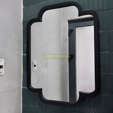 60x80cm Gương soi khung gỗ tân cổ điển AAArealhome CD Gương soi tân cổ điển Indochine Gương trang điểm Gương nhà tắm