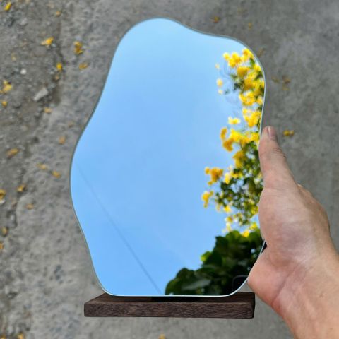 20x30cm Gương để bàn AAArealhome HD1 DB Gương hạt đậu để bàn trang điểm