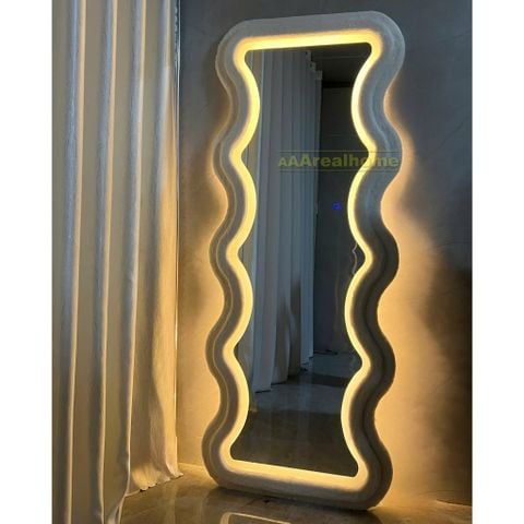 100x180cm Gương sóng biển bọc nhung AAArealhome SB5 2S PC
