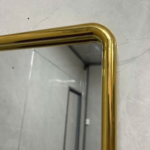 60x90cm Gương soi toàn thân inox AAArealhome BK inox mạ PVD vàng