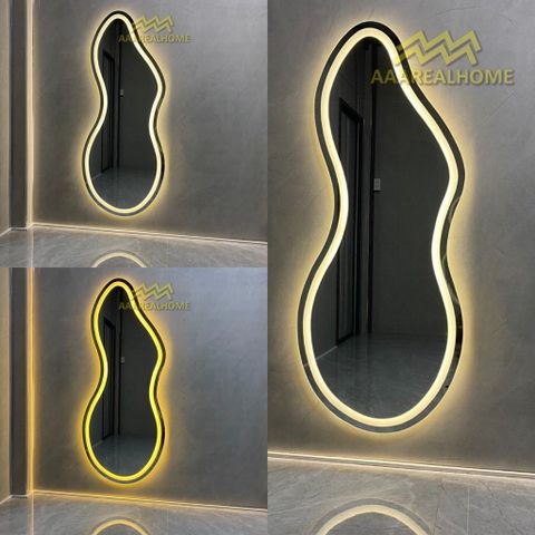 90x180cm Gương soi hồ lô AAArealhome HL1 Gương hồ lô Gương soi treo tường Gương soi toàn thân đèn led cảm ứng