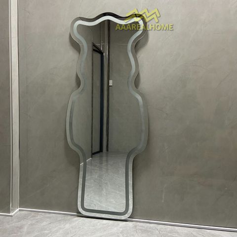 Đi tỉnh 70x170cm Gương soi chú gấu đèn led AAArealhome G1 Gương soi toàn thân đèn led cảm ứng BearBrick Mirror