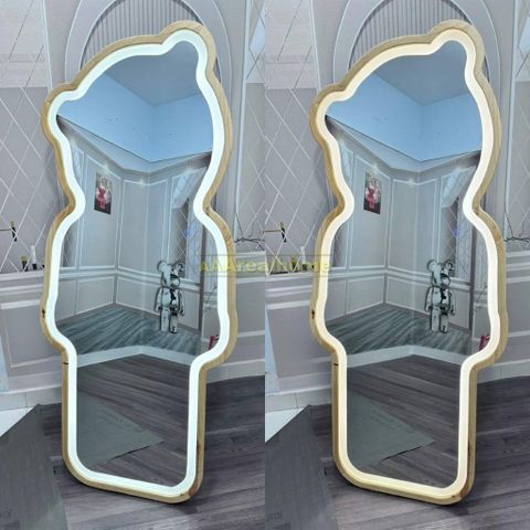 80x180cm Gương soi chú gấu khung gỗ AAArealhome GGT
