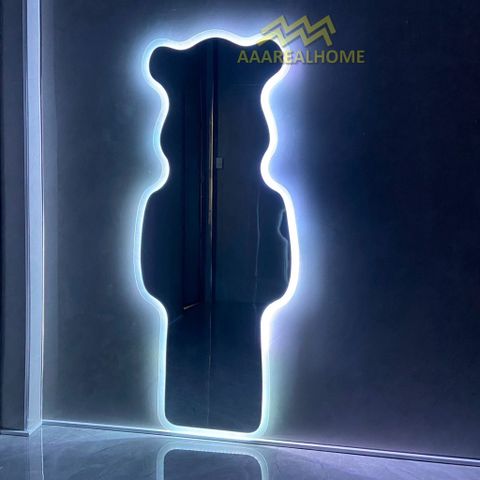 80x180cm Gương soi chú gấu đèn led AAArealhome G1 Gương soi toàn thân đèn led cảm ứng BearBrick Mirror