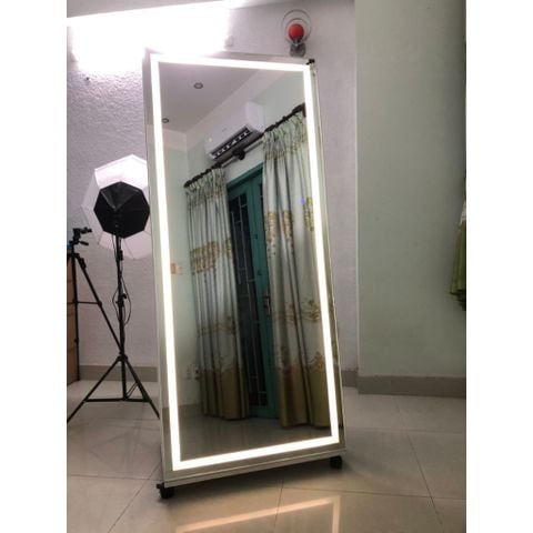 90x183cm Gương soi toàn thân đèn led AAArealhome SML Gương toàn thân viền siêu mỏng 5mm