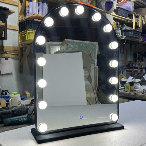 60x80cm Gương trang điểm đèn led AAArealhome V1ND L12D Gương soi để bàn trang điểm đèn led