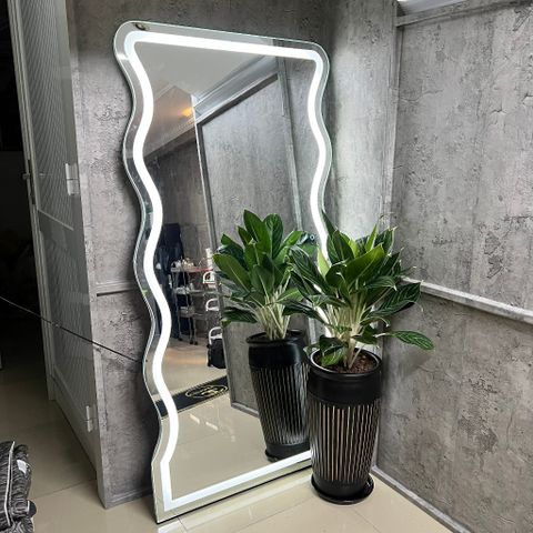 100x180cm Gương soi sóng biển AAArealhome SB1 Gương toàn thân đèn led Gương soi toàn thân đèn led