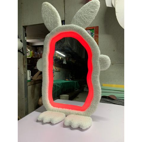 60x100cm Gương soi chú thỏ bọc nhung nỉ AAArealhome TN