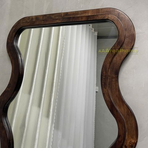 90x180cm Gương soi sóng biển khung gỗ AAArealhome SB5 2S G