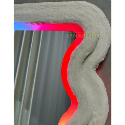 100x180cm Gương sóng biển bọc nhung AAArealhome SB7 nhung led RGB chạy đuổi