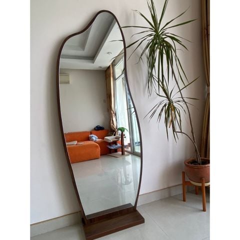 80x180cm Gương soi hạt đậu khung gỗ AAArealhome HD1GĐ
