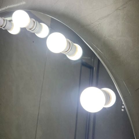 100x80cm Gương trang điểm đèn led AAArealhome V1KV BH 13 led trắng Gương trang điểm Gương đèn led