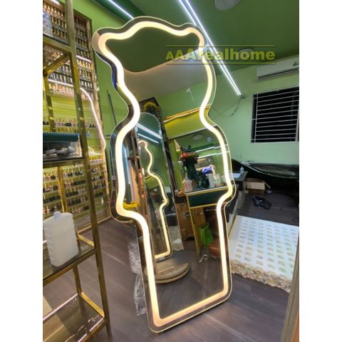 80x180cm Gương soi chú gấu đèn led AAArealhome G PC Gương BearBrick Mirror