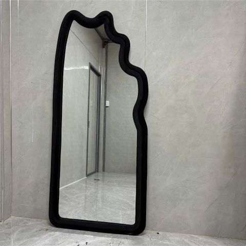 80x180cm Gương soi sóng biển bọc nhung AAArealhome SB5 Gương bọc nhung