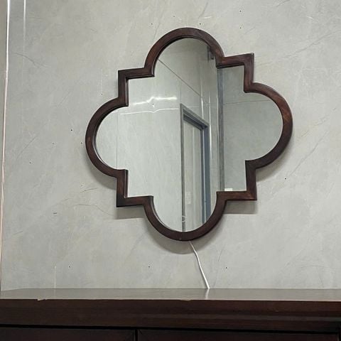 70x70cm Gương soi khung gỗ AAArealhome B1 G Gương soi tân cổ điển Indochine