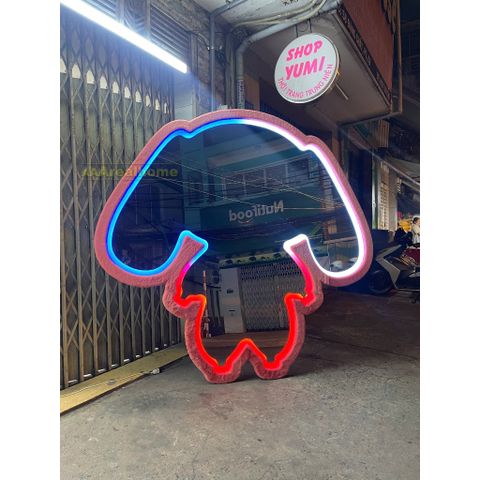 200x190cm Gương Baby Three bọc nhung AAArealhome BBT Baby Three Mirror