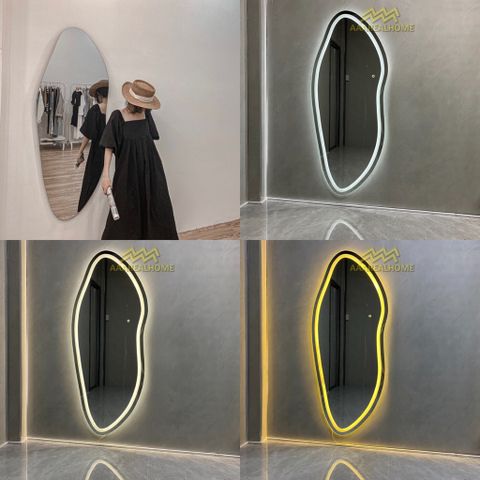 Đi tỉnh 70x170cm Gương soi hạt đậu AAArealhome HD2 Gương hạt đậu Gương soi treo tường Gương toàn thân