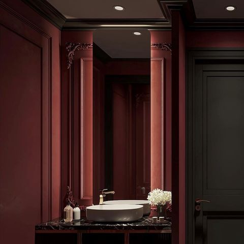 70x183cm Gương soi toàn thân đèn led AAArealhome BGL1 Gương toàn thân bo góc đèn led cảm ứng