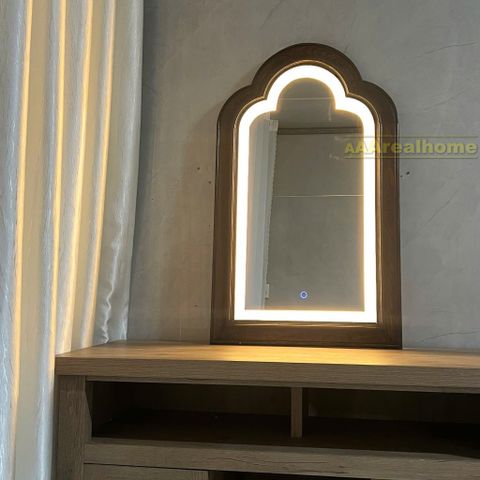 60x90cm Gương soi mái vòm AAArealhome V1-2CD Gương soi cổ điển Indochine