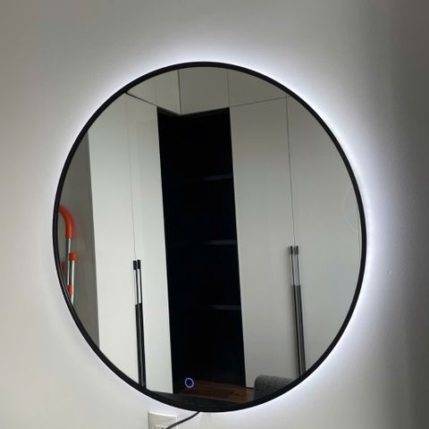 50x50cm Gương tròn khung nhôm đèn led AAArealhome TN LH Gương trang điểm Gương nhà tắm