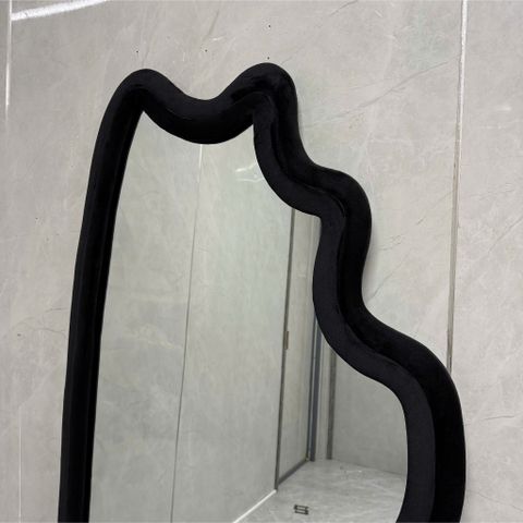 80x180cm Gương soi sóng biển bọc nhung AAArealhome SB5 Gương bọc nhung